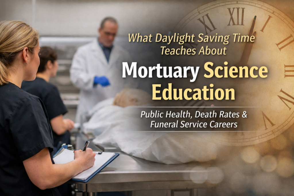 Classroom learning in mortuary science