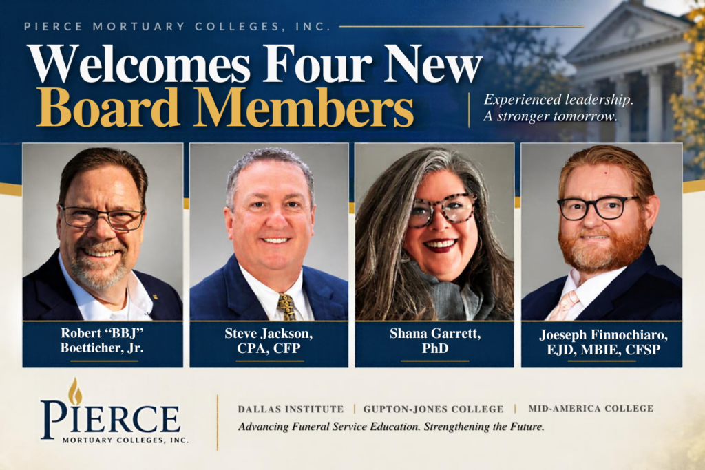 Four new members of the Pierce Board of Directors